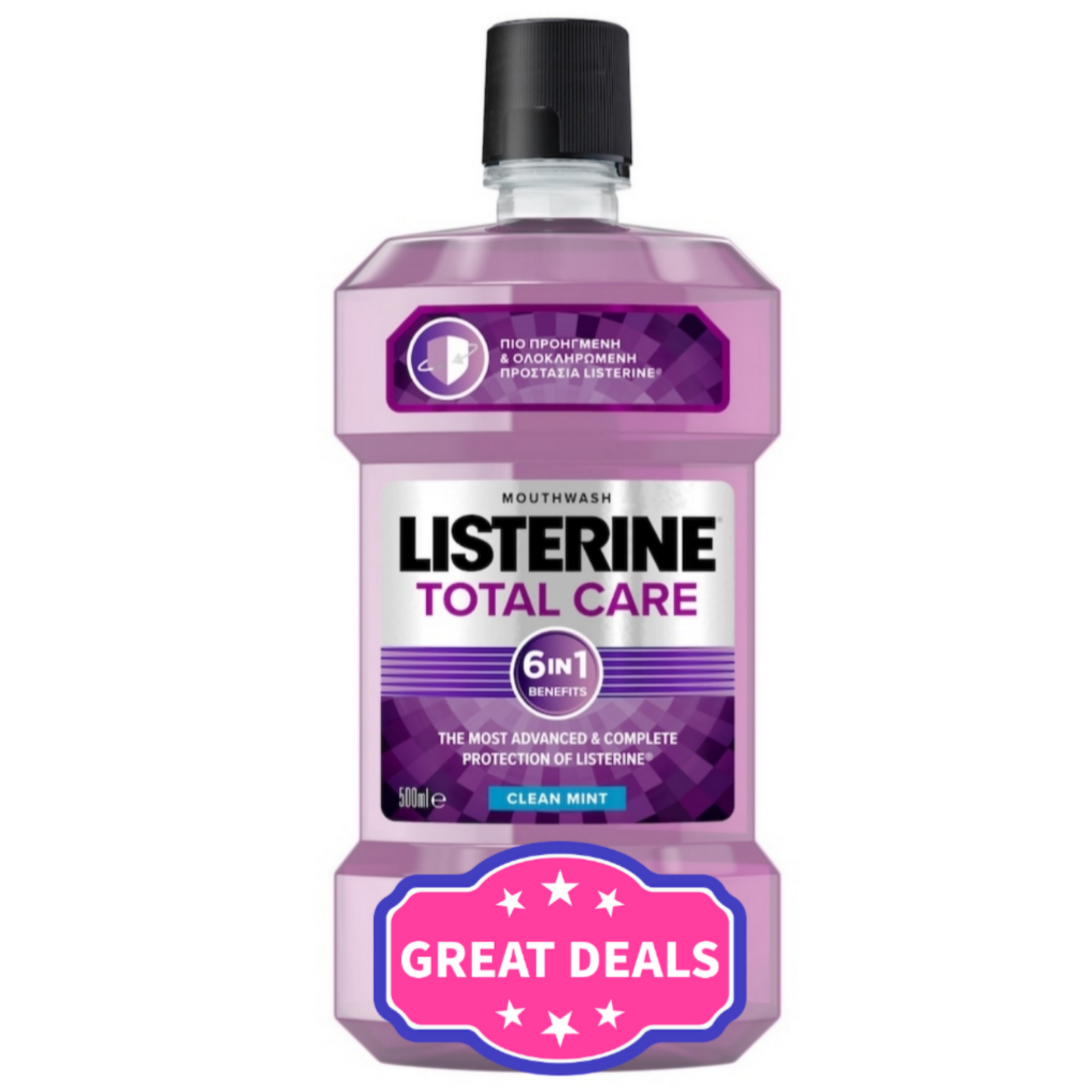 Apa de gura Listerine Total Care Clean Mint 500ml
