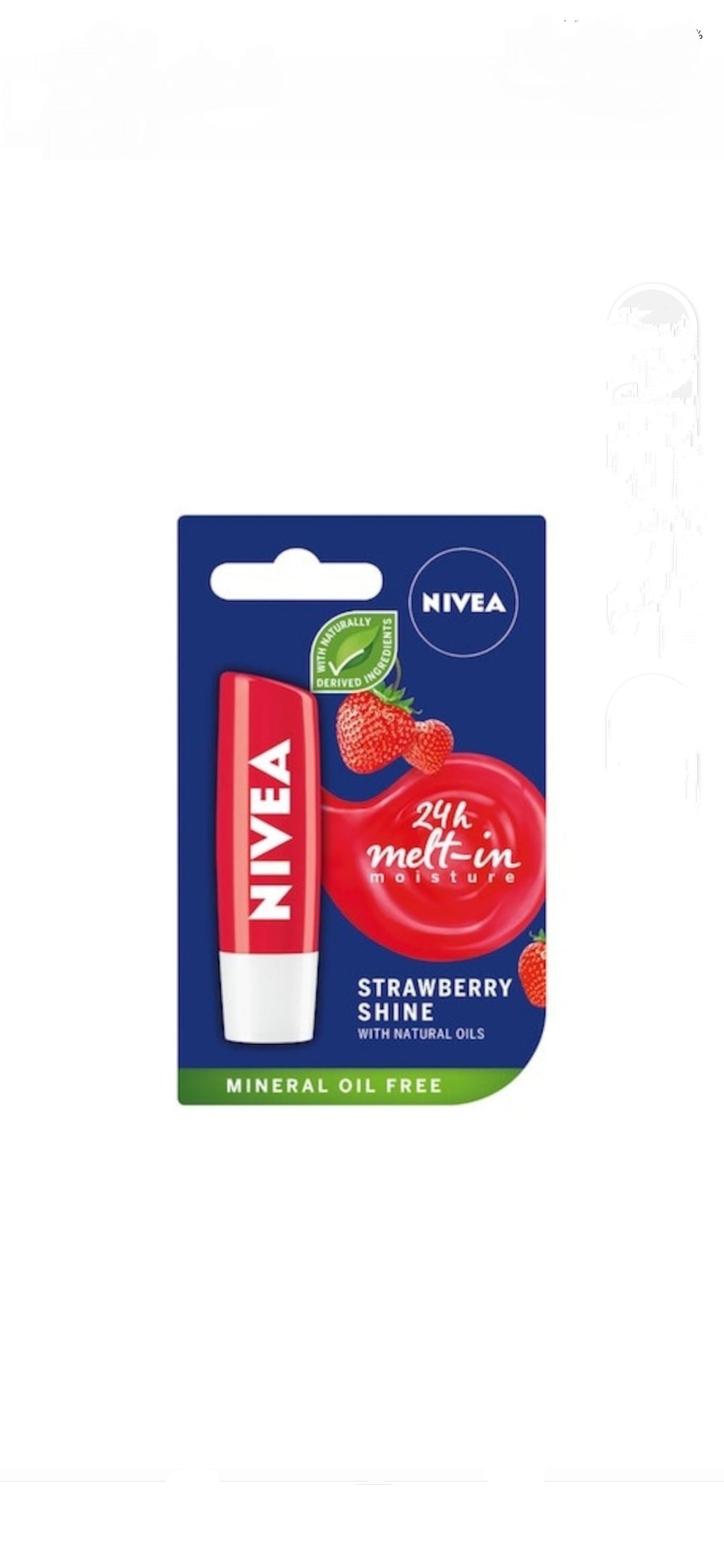 Balsam de buze Nivea Lip Care Strawberry 4,8